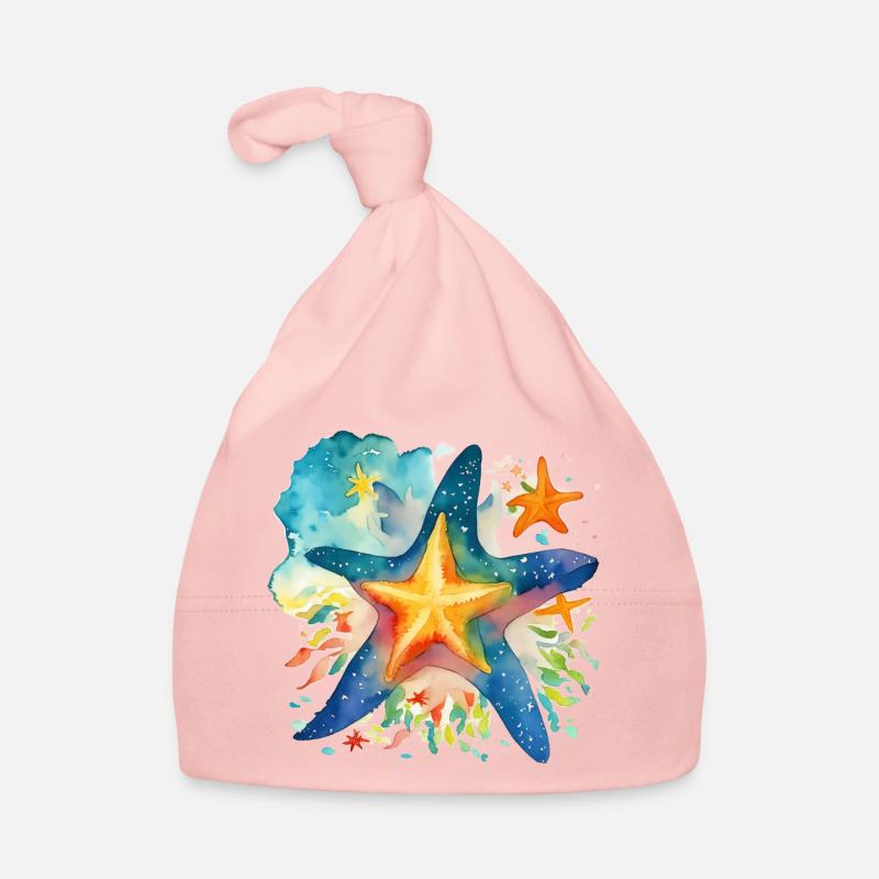 Seestern Baby Bio-Mütze