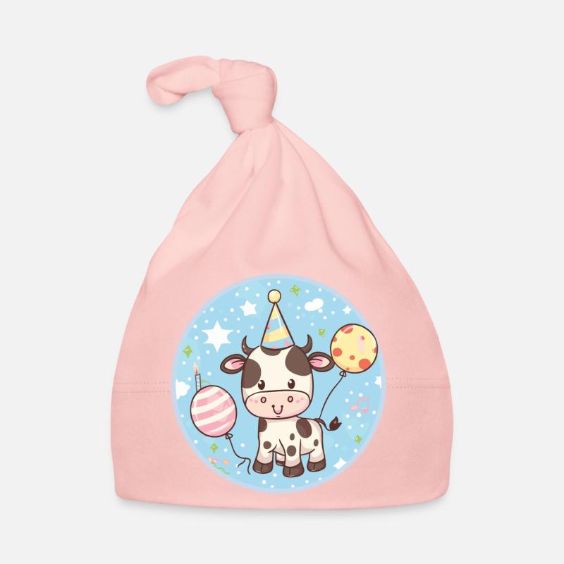 Vache Anniversaire Bébé Bonnet bio Bébé