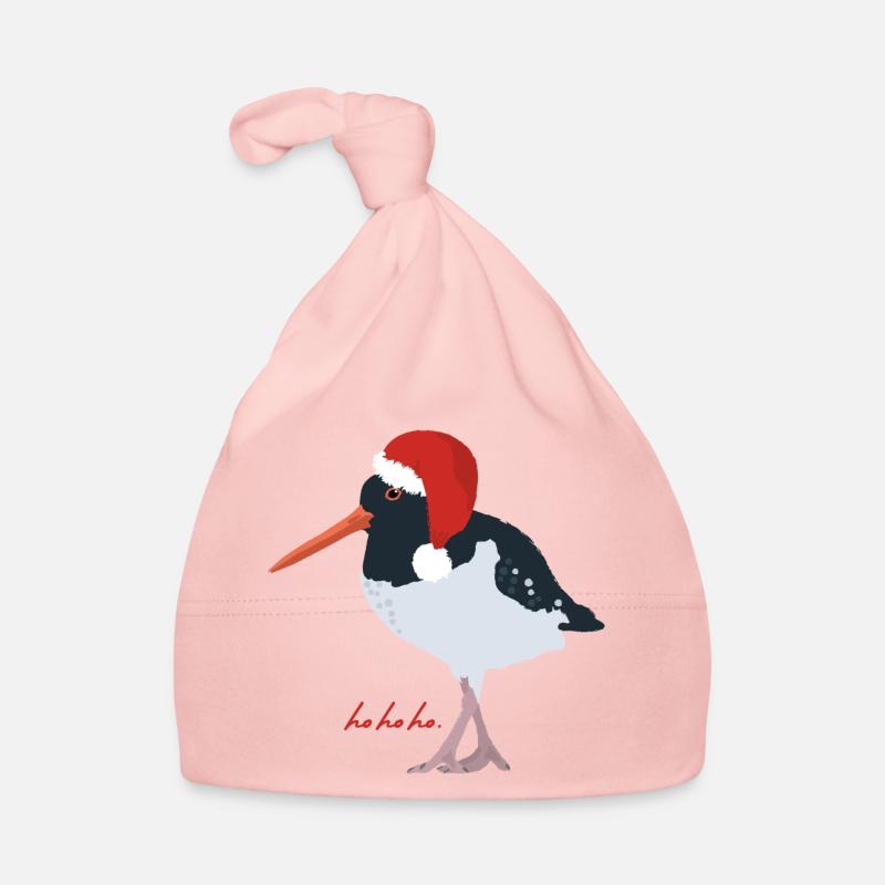 Austernfischer mit Weihnachtsmütze Baby Bio-Mütze