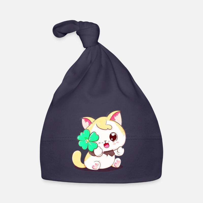 Clover Cats Organic Baby Cap