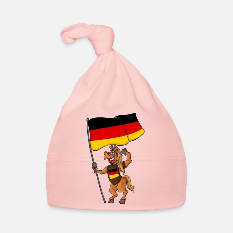 Deutsches Fan Pferd Baby Bio-Mütze