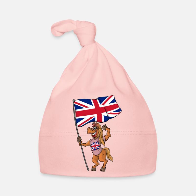England Fan Pferd Baby Bio-Mütze