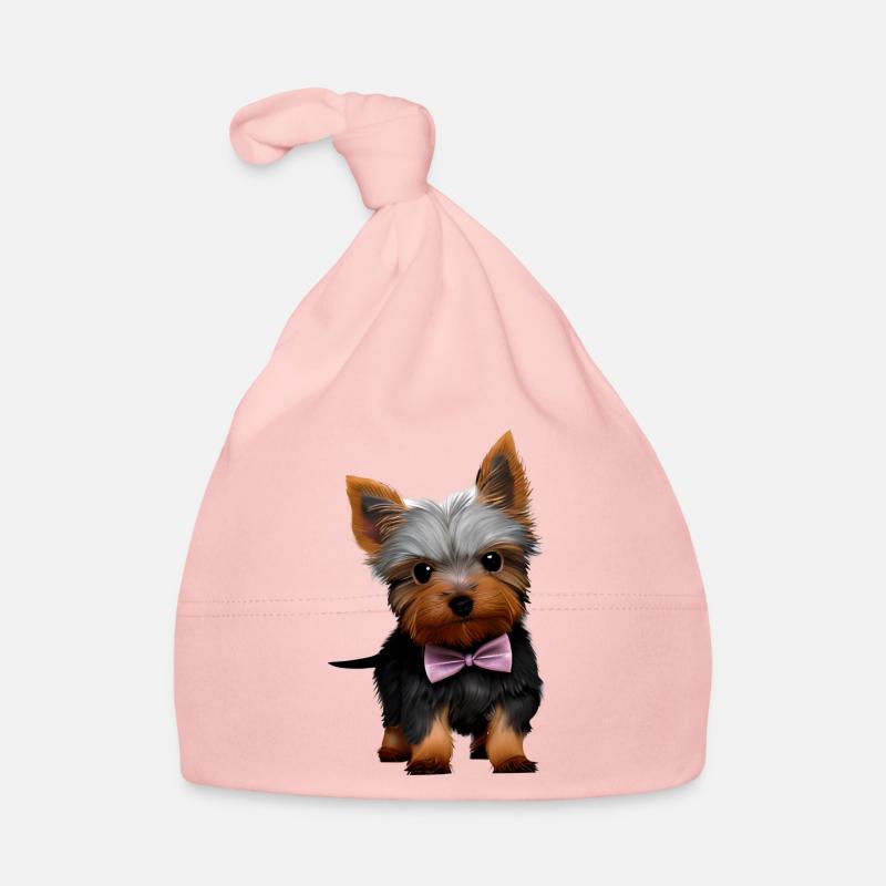 Propriétaire de chien Yorkshire Terrier chiot Bonnet bio Bébé