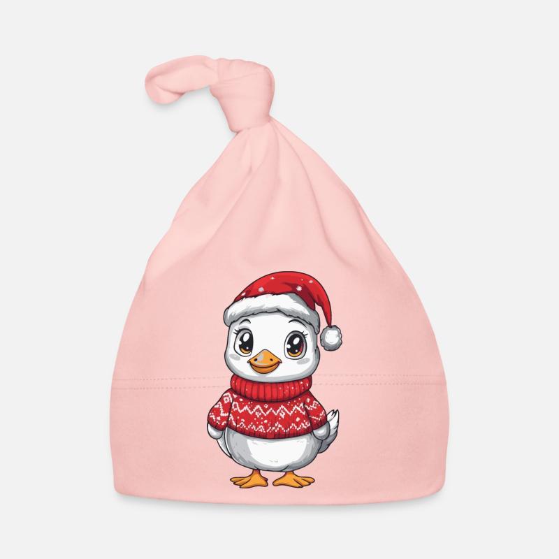 Gans Weihnachten Comic Baby Bio-Mütze