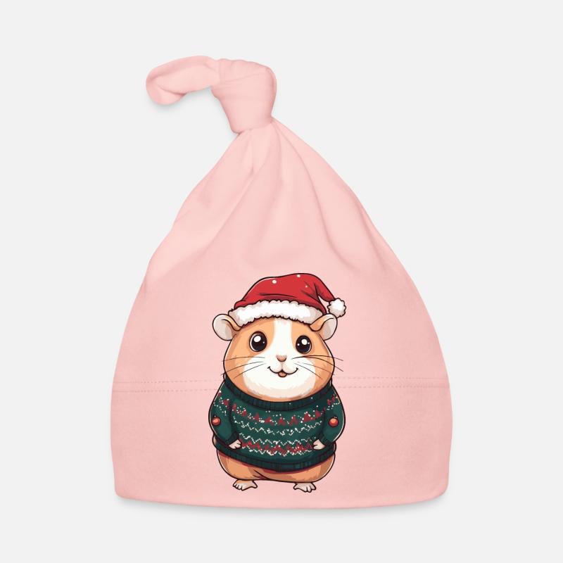 Bande dessinée de Noël Hamster Bonnet bio Bébé