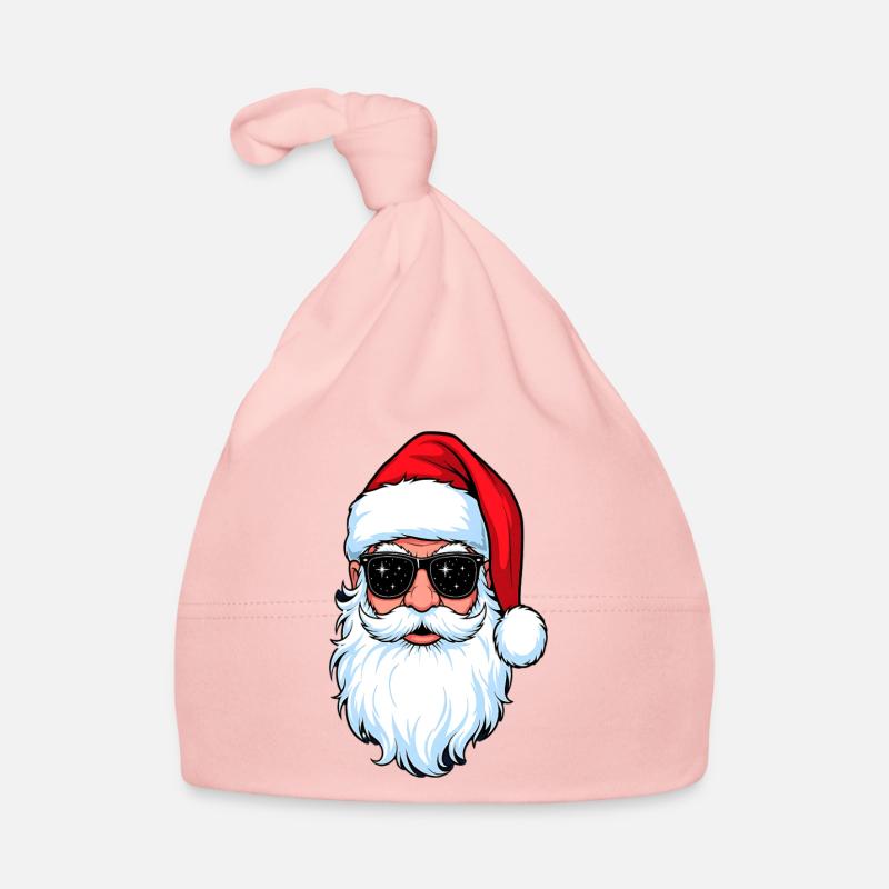 Weihnachtsmann mit Sonnenbrille Hipster Santa Baby Bio-Mütze