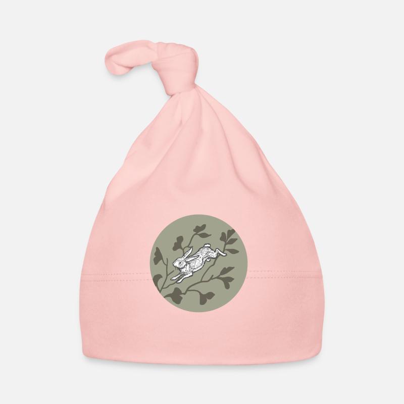 Lapin sur la lune Bonnet bio Bébé