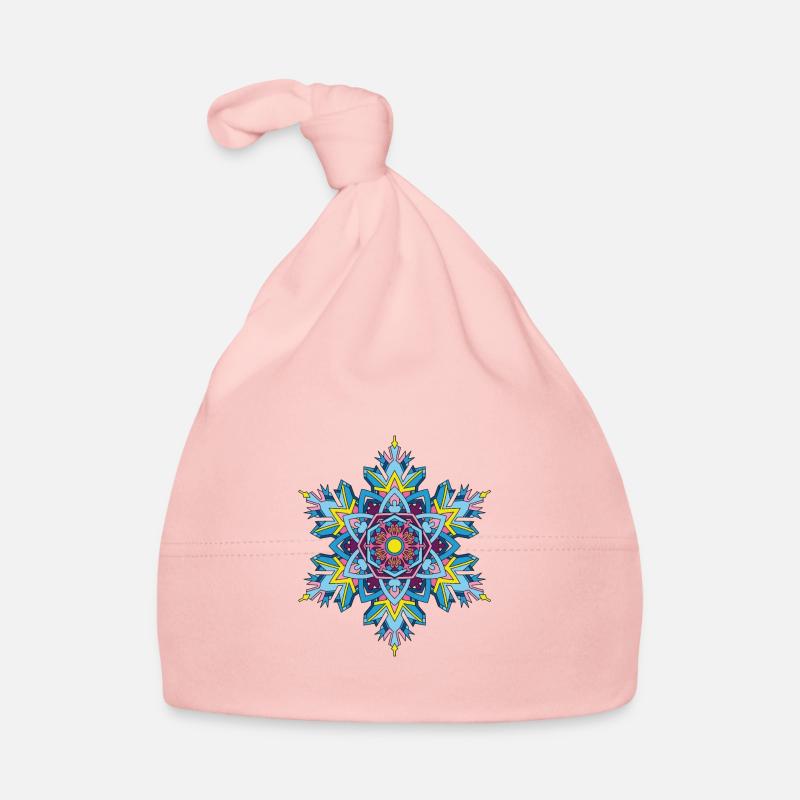 Flocons de neige Mandala Bonnet bio Bébé