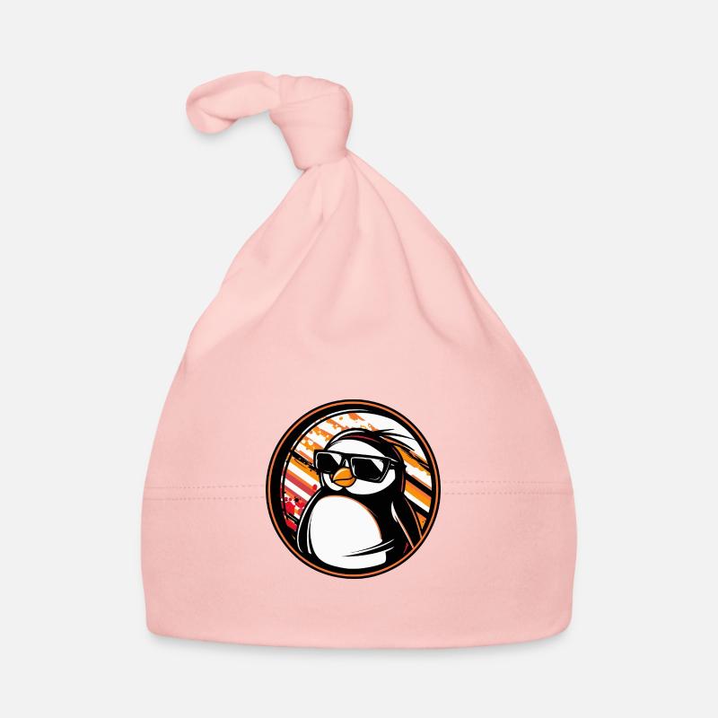 Pinguin Comic Cool Sommer Baby Bio-Mütze