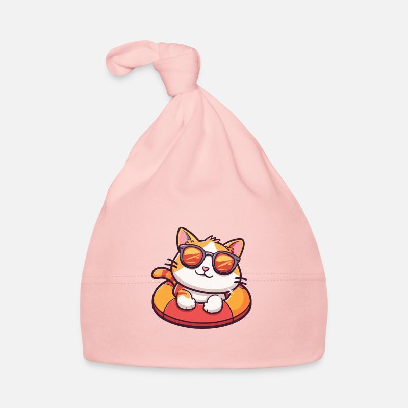 Chat Bande Dessinée Cool Bonnet bio Bébé