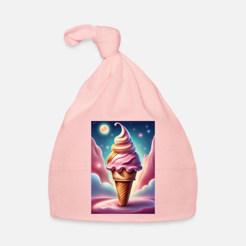 Erdbeer-Waffel Baby Bio-Mütze