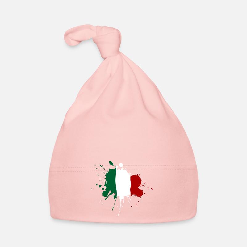 Conception de la tache du drapeau de l’Italie Bonnet bio Bébé