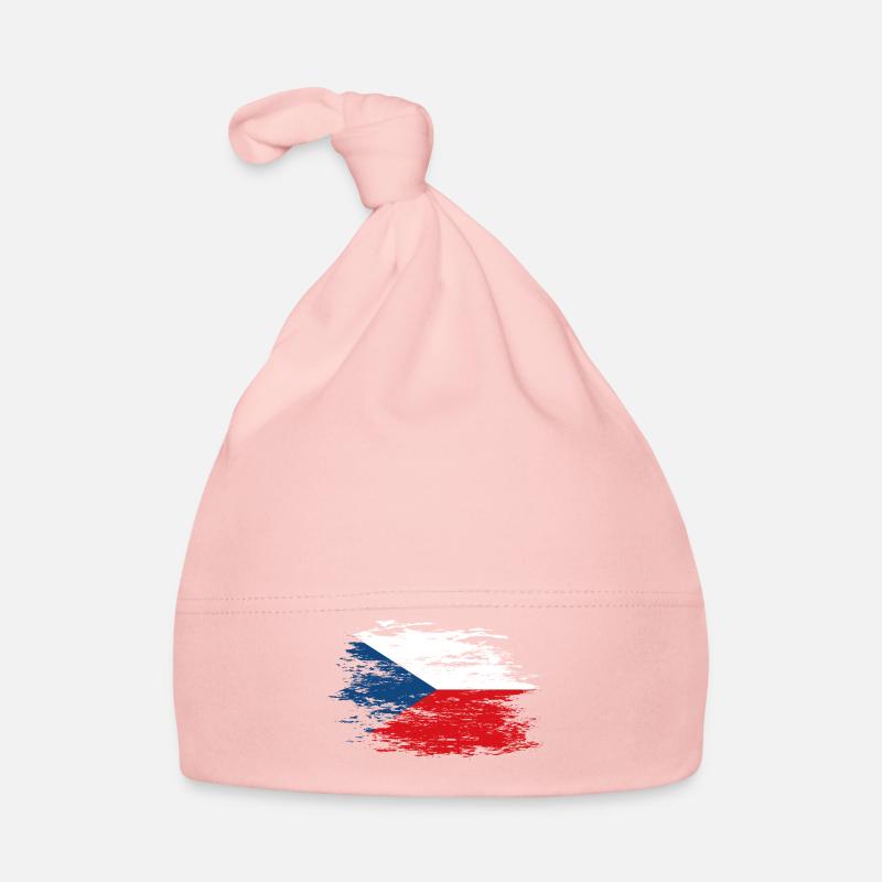 Drapeau de la République tchèque utilisé Bonnet bio Bébé
