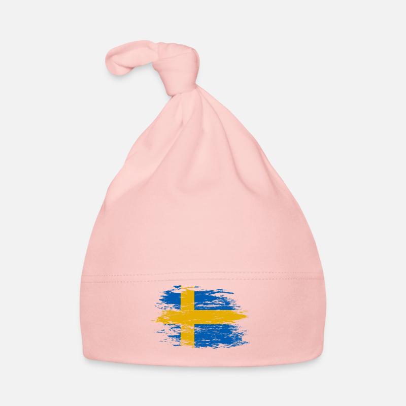 Drapeau de la Suède utilisé Bonnet bio Bébé