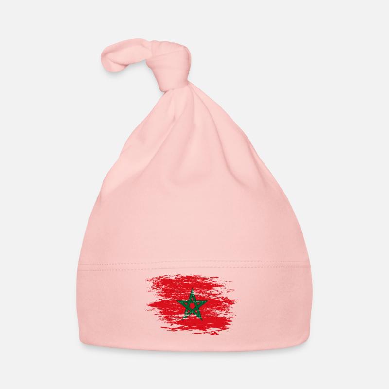 Drapeau du Maroc utilisé Bonnet bio Bébé