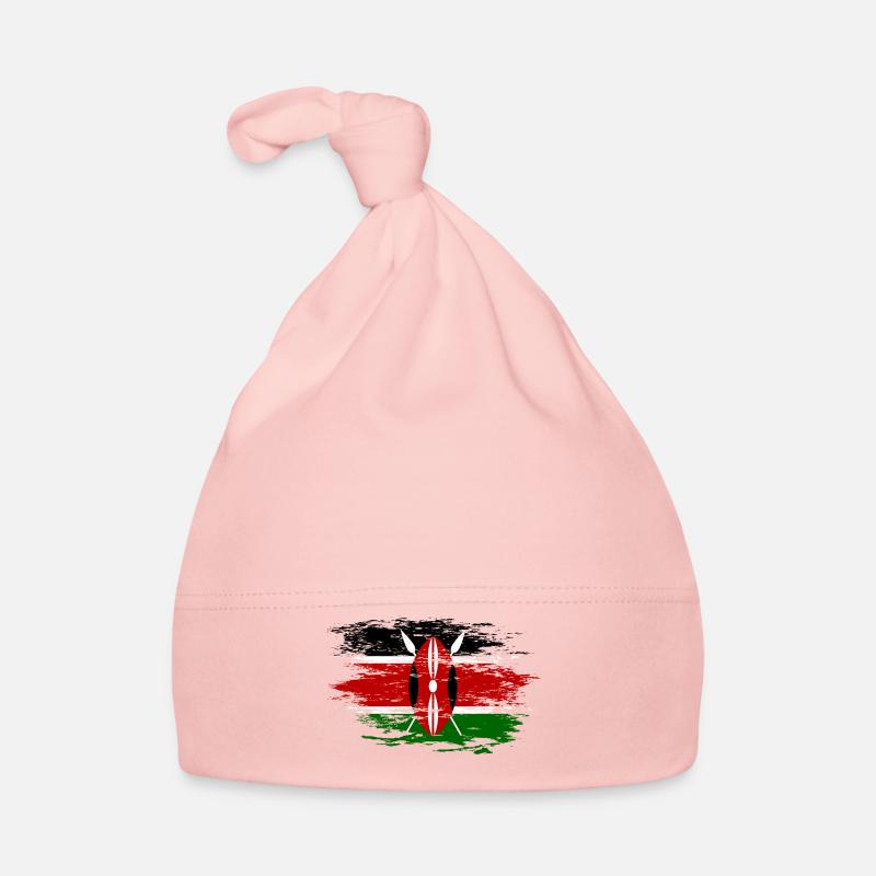Drapeau du Kenya utilisé Bonnet bio Bébé