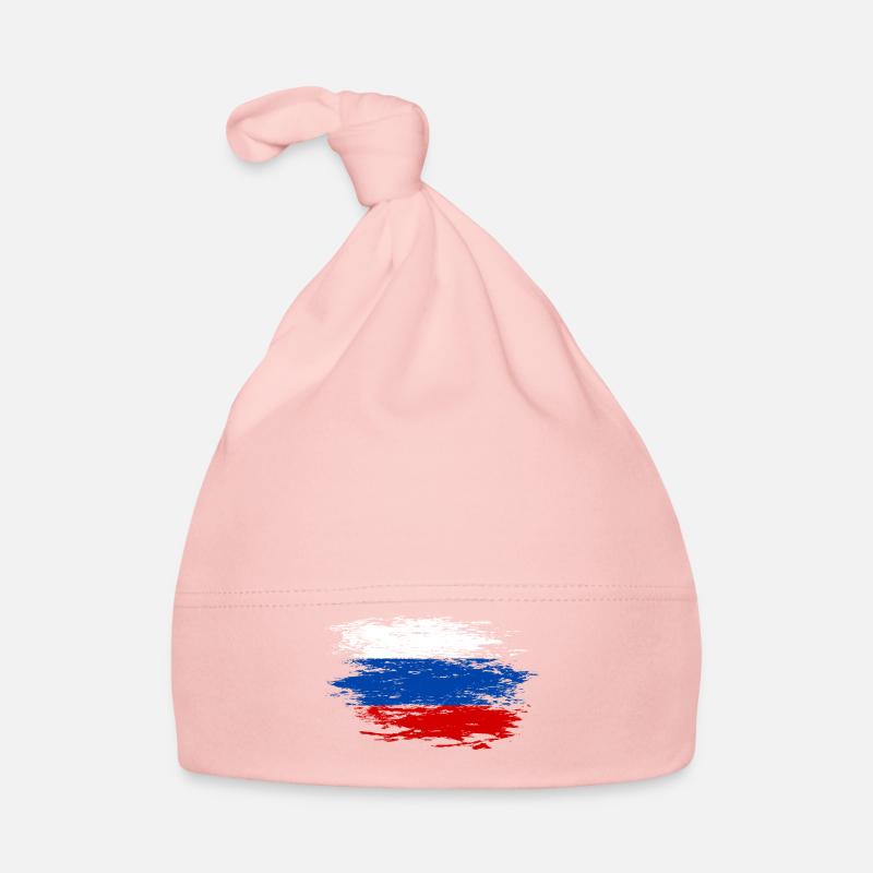 Russia flag Organic Baby Cap