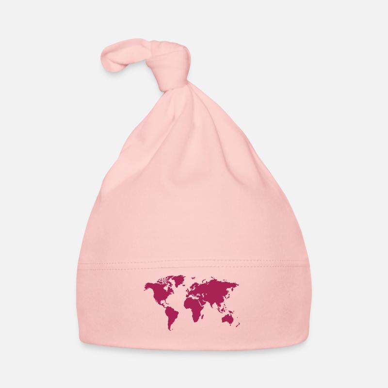 World map Organic Baby Cap