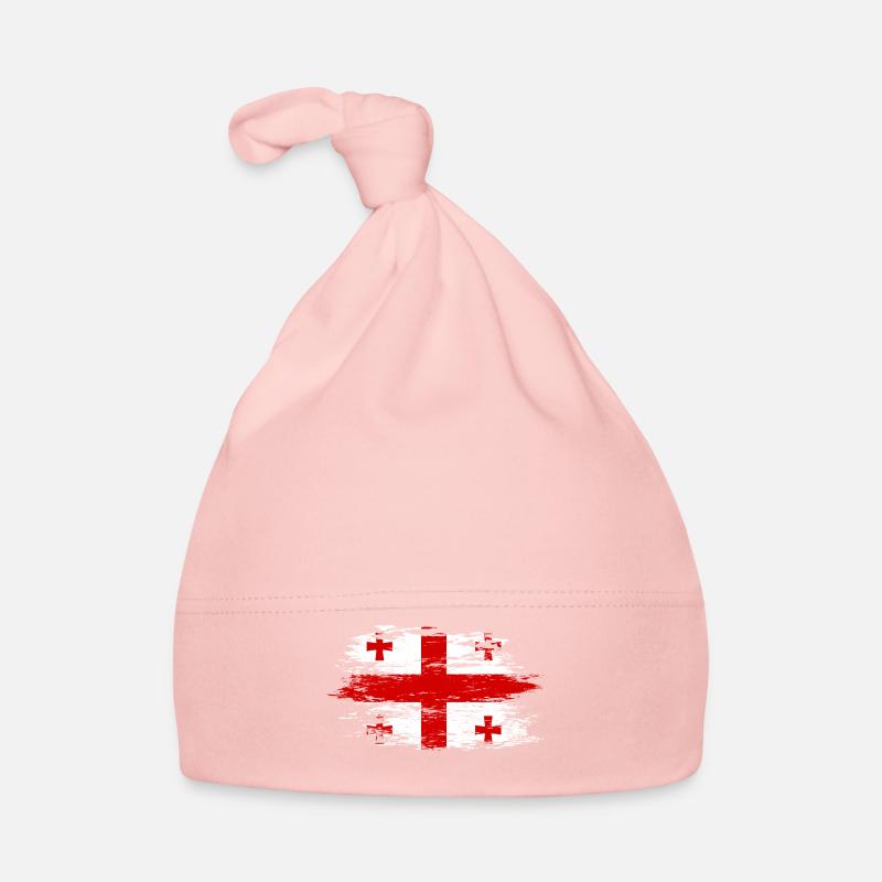 Georgia flag used Organic Baby Cap