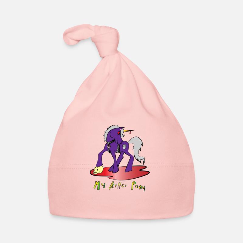mon poney tueur - Bonnet bio Bébé - rose
