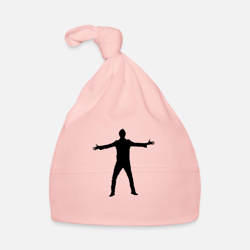Man body Silhouette vector design Organic Baby Cap