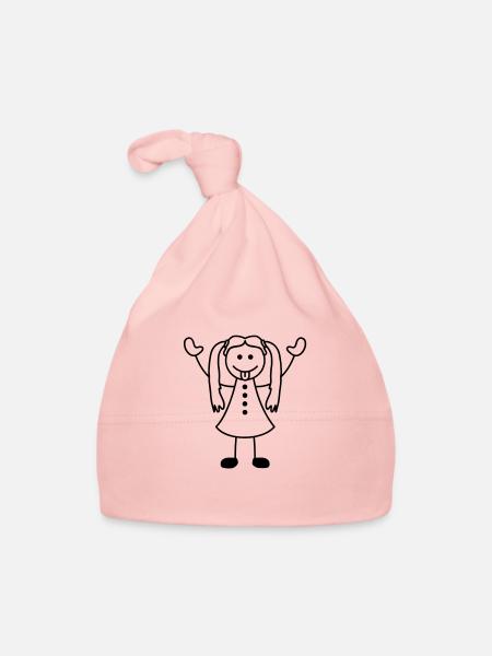 cheeky_girl - Bonnet bio Bébé - rose - Devant