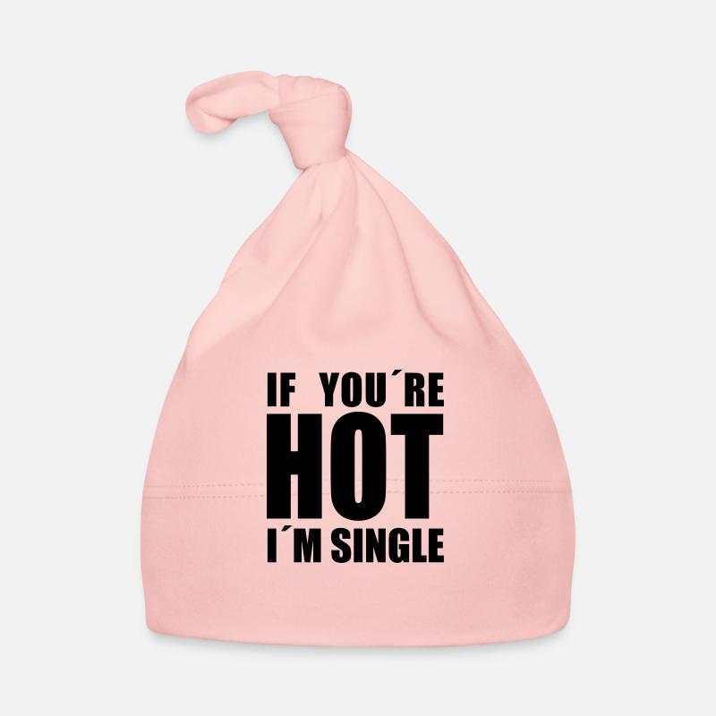 I'm single - Organic Baby Cap - pink