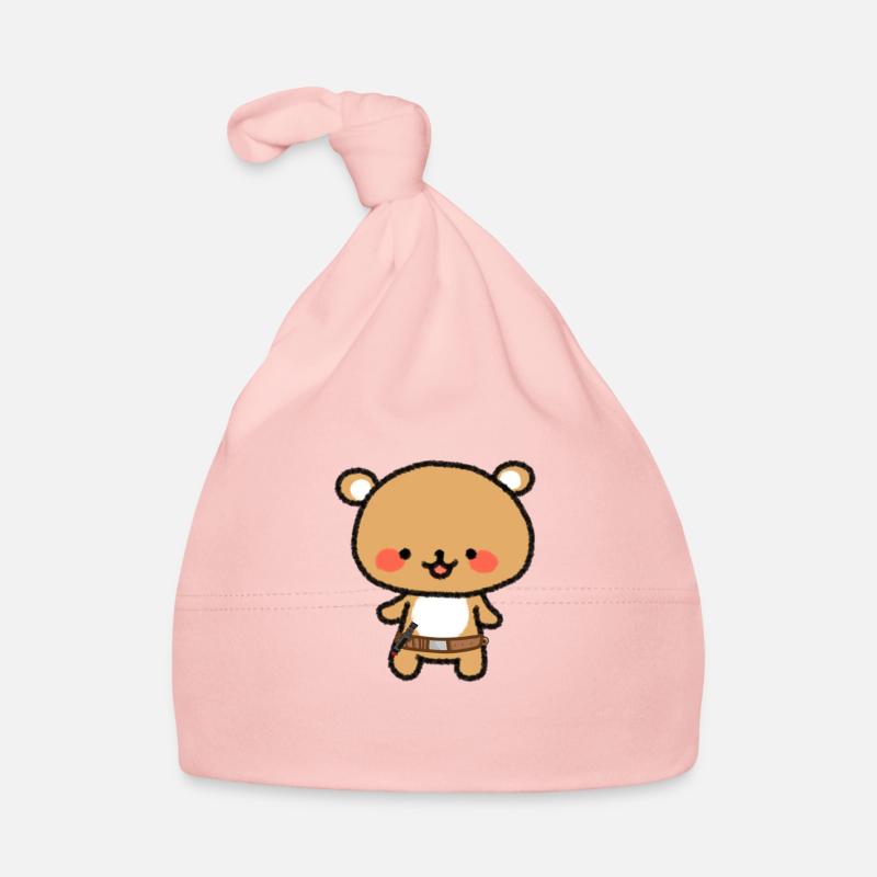 Bear with folded lightsaber Organic Baby Cap