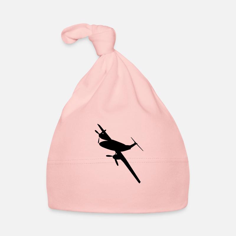 Twin-engine propeller aircraft Organic Baby Cap