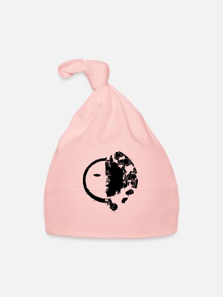 Sun Moon Mosaic Astrology Symbol Vector 1 - Organic Baby Cap - pink - Front