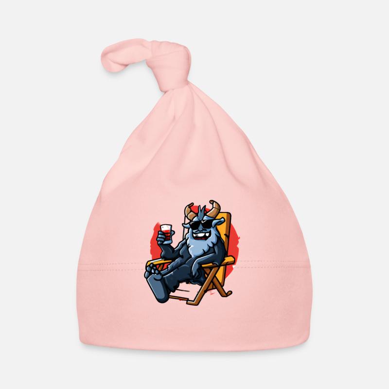 Krampus Percht Devil 2301 - Organic Baby Cap - pink