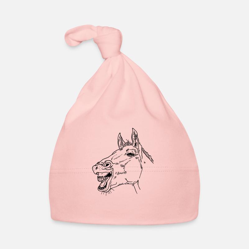 Lachendes Pferd Baby Bio-Mütze