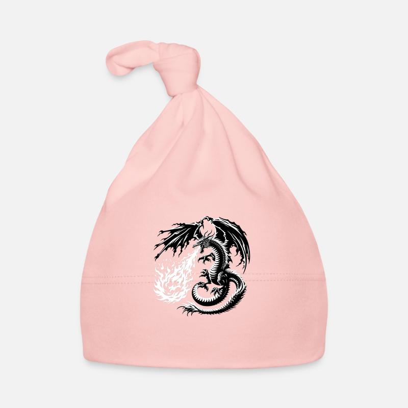 Dragon Souffle Feu Dragon Chinois Bonnet bio Bébé