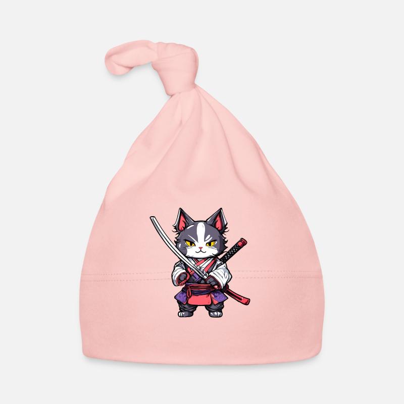 Chat samouraï #20 Bonnet bio Bébé