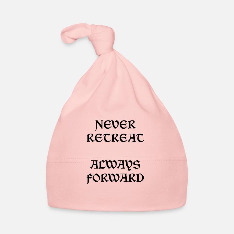 Never Retreat Always Forward Organic Baby Cap