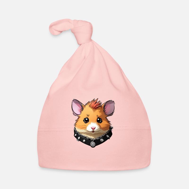 Bascule hamster - Bonnet bio Bébé - rose