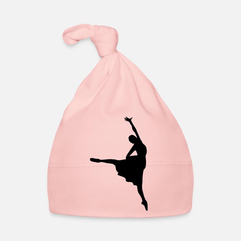 Vector Ballet dancer Silhouette Organic Baby Cap