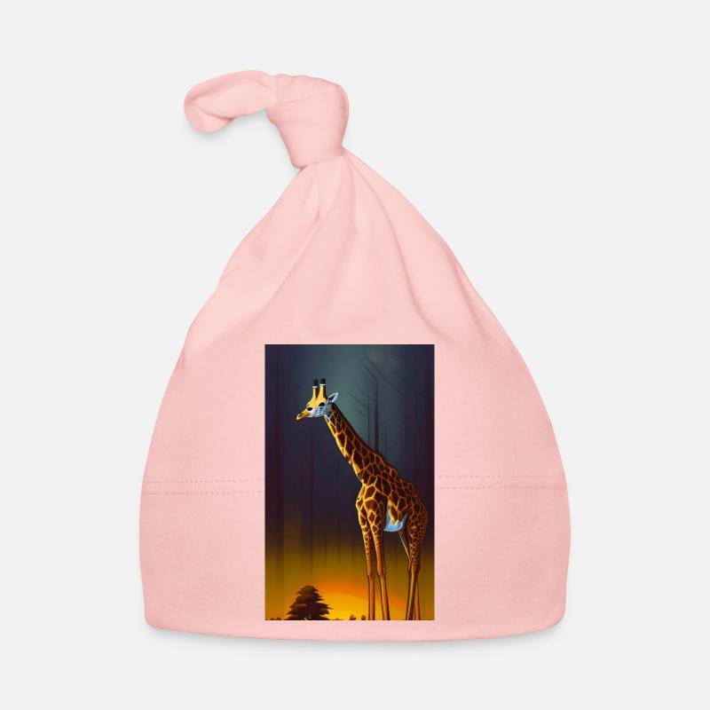 Coole Comic Zeichnung Giraffe Giraffa Baby Bio-Mütze