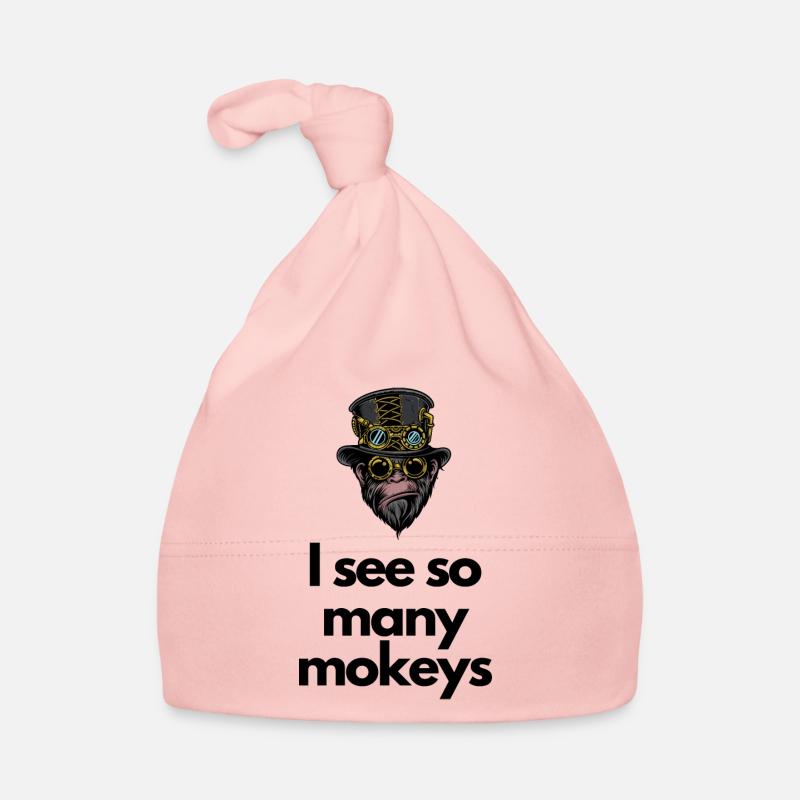 Monkeys everywhere Organic Baby Cap