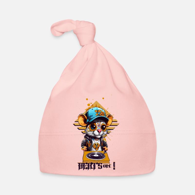 Rat DJ mignon Bonnet bio Bébé
