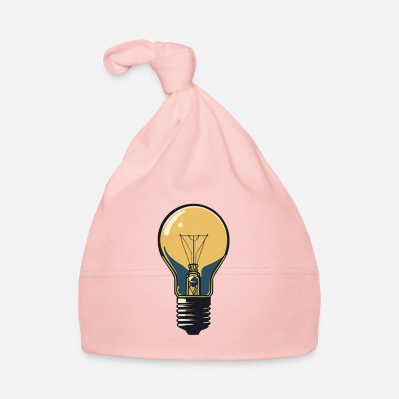 idea light bulb Organic Baby Cap