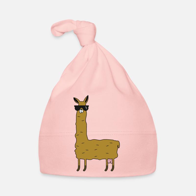 Lama mit Extras Baby Bio-Mütze