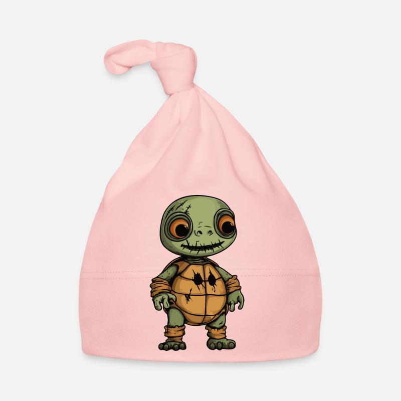 Turtle Halloween Comic Funny Organic Baby Cap