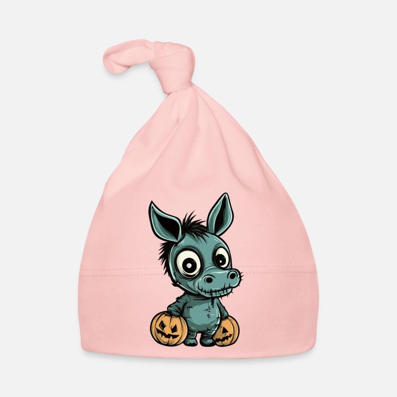 Âne Halloween Bande dessinée drôle Bonnet bio Bébé