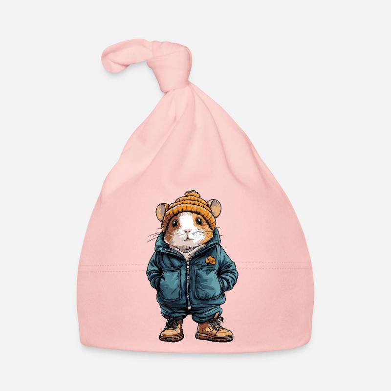 Hamster Drôle d’hiver Bonnet bio Bébé