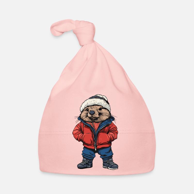 Biber Lustig Winter Baby Bio-Mütze