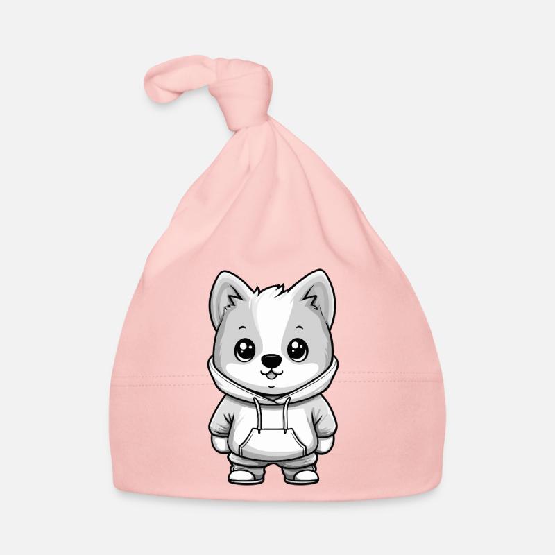 Chien Samoyède Drôle Bonnet bio Bébé