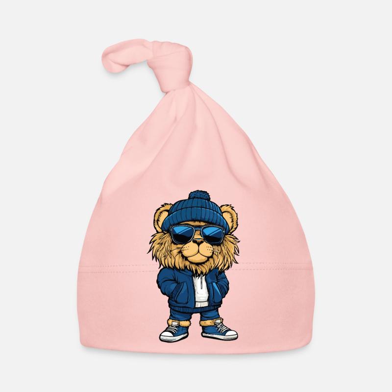 Lion Cool Bande Dessinée Bonnet bio Bébé