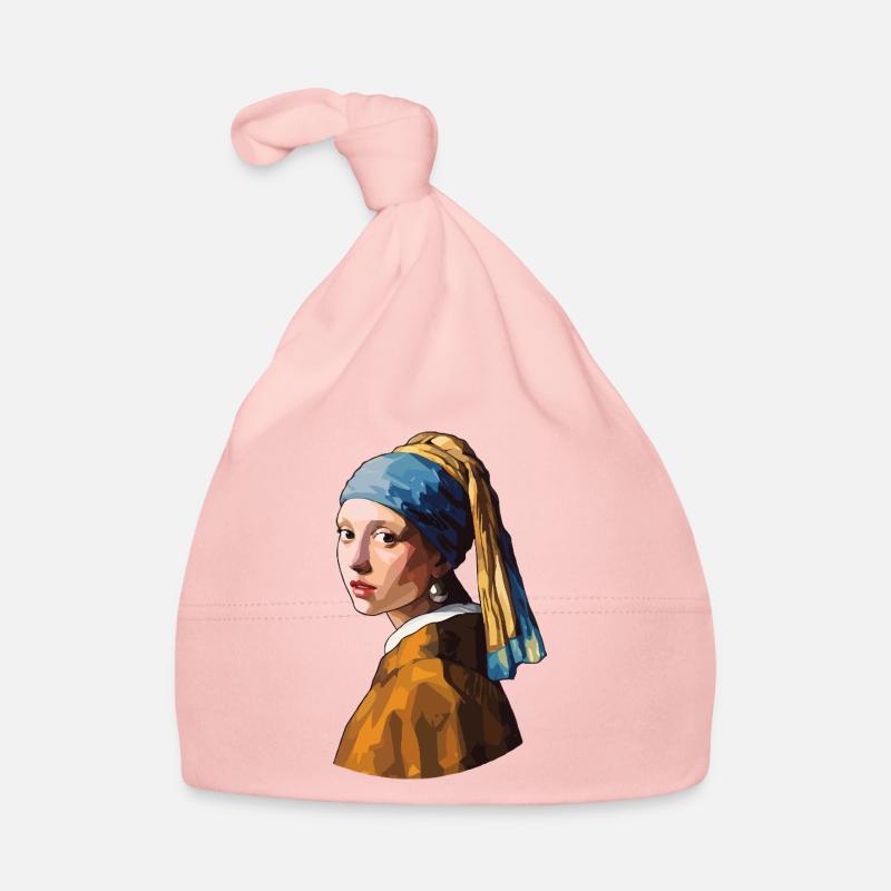 Das Mädchen mit dem Perlenohrring Stealth Baby Bio-Mütze