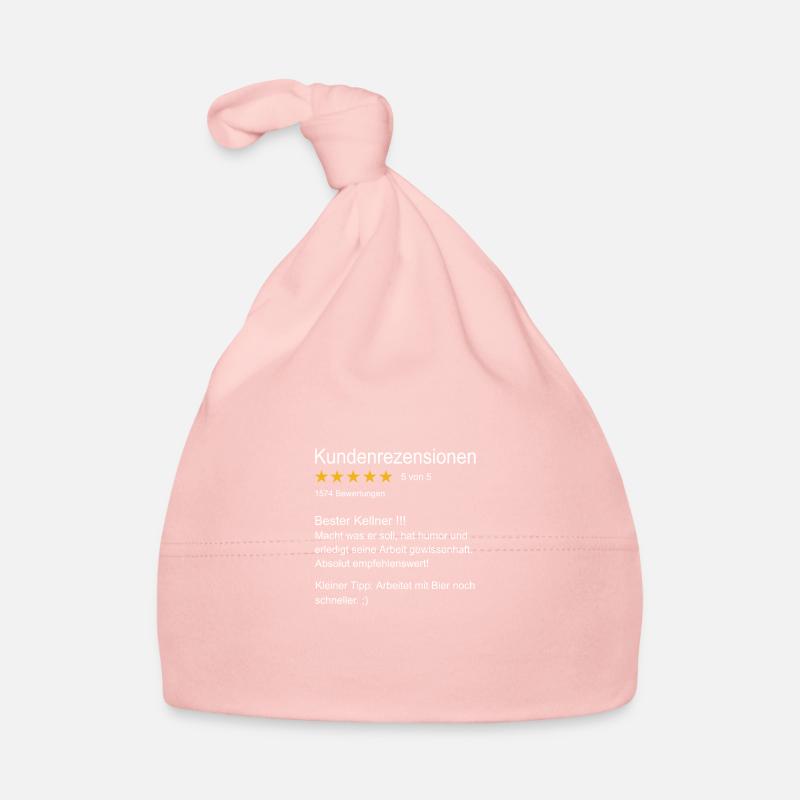 Kellner Bester Kellner Bedienung Oberkellner - Baby Bio-Mütze - Rosa